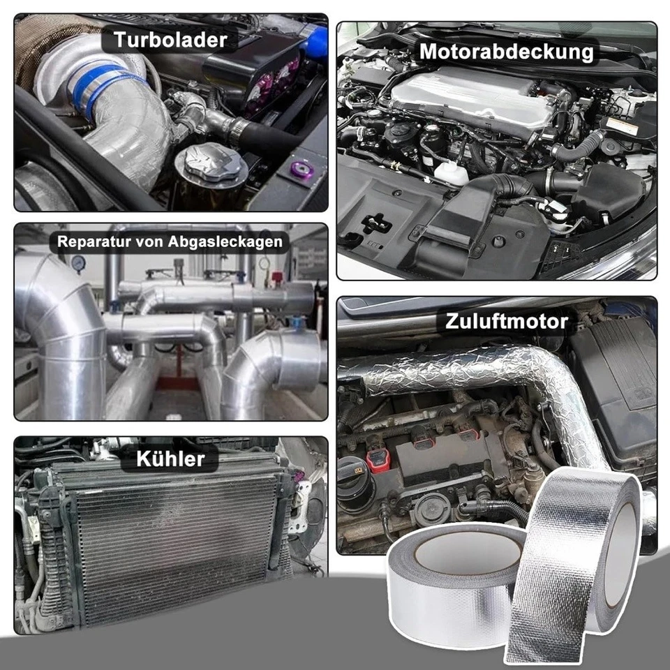 Heat Resistant Exhaust Sealing Tape Thermal Insulation Versatile Applications - Image 2 of 4