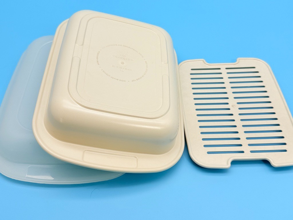 Vintage Tupperware Ultra 21 Oven Microwave 1 Qt Roasting Pan Casserole #1765 Lid