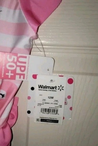 Brand New Toddler Girl Minnie Mouse One-Piece Swimsuit Size 12 Months NWT - Picture 3 of 6