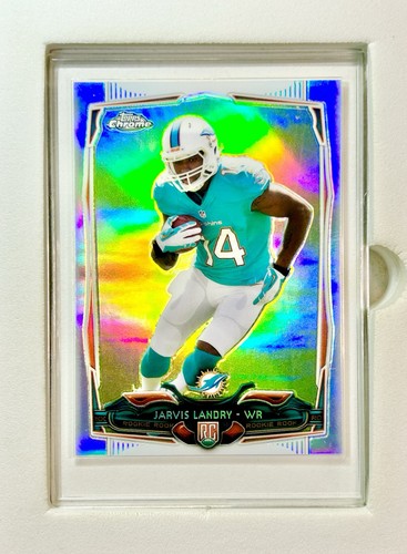 2014 Topps Chrome Jarvis Landry WHITE REFRACTOR ROOKIE SP - Dolphins / Saints - Picture 5 of 5