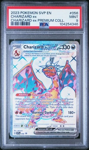 2023 POKEMON SVP EN-SV BLACK STAR PROMO #056 CHARIZARD EX PSA 9