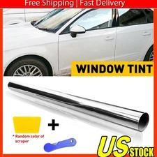 10FT Uncut Roll Window Car Home Office Tint Film 50% VLT for Glass Tool Silver