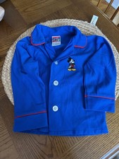 Vintage Mickey Mouse Kids Fleece Pajama Top size 2T