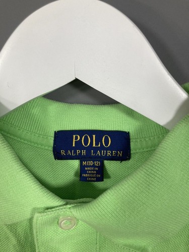 RALPH LAUREN Polo Shirt - Medium Age 10-12yrs - Green - Good Condition - Boy’s - Picture 2 of 5