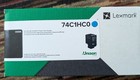 Genuine Lexmark 74C1HC0 Cyan High Yield Toner Cartridge 12k  Brand New Sealed!!