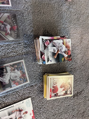 Cincinnati Reds MASSIVE 200+ Card Lot Ken Griffey Jr, Larkin + Entire 1991 Fleer - Picture 6 of 7
