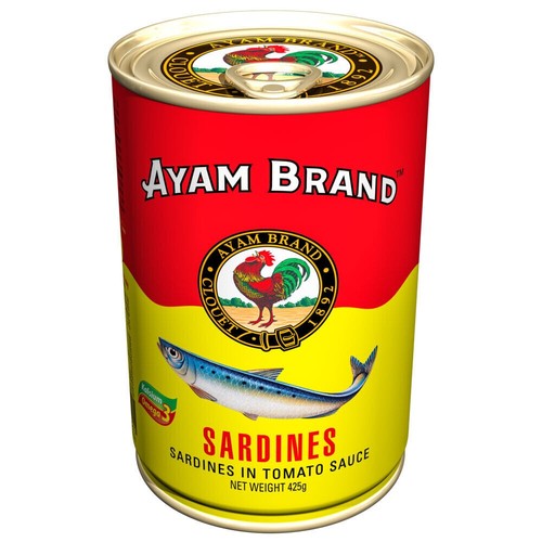AYAM Brand Sardines In Tomato Sauce Natural Made In Malaysia 155g 230g 425g - Picture 6 of 15