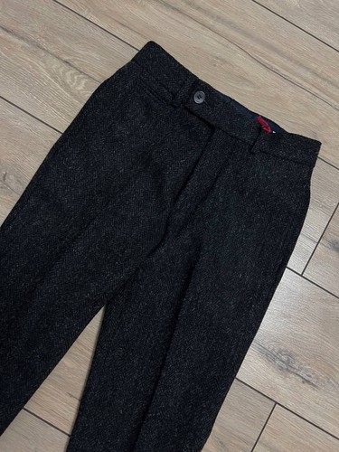 Herren Harris Tweed Asos Fischgrät Wollhose Hose Slim Fit W 26 L 30 - Bild 5 von 9