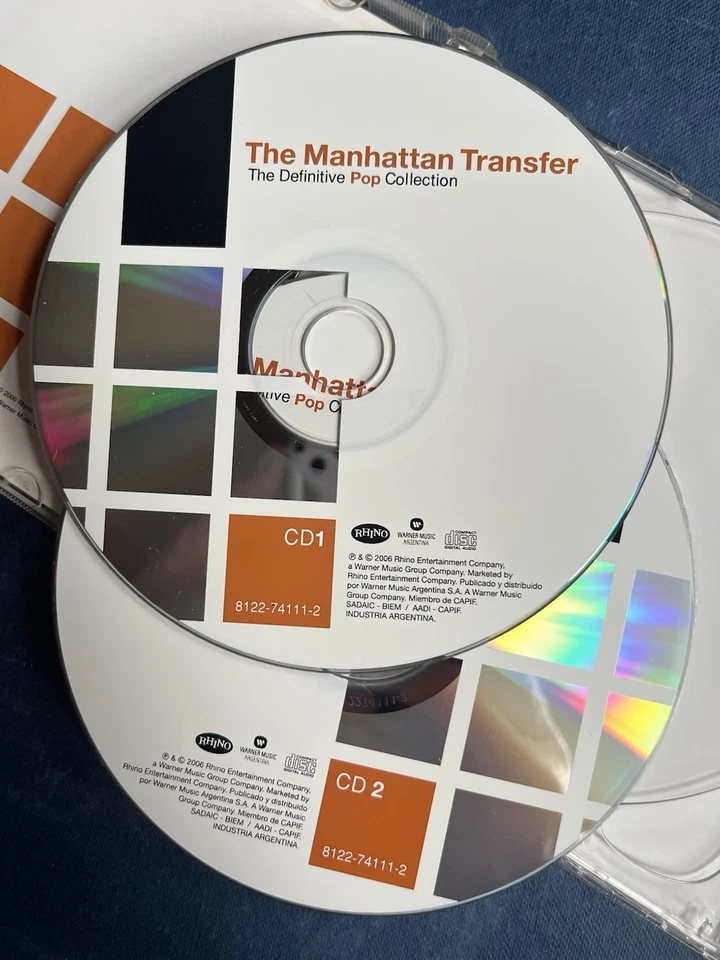 Manhattan Transfer THE DEFINITIVE POP COLLECTION Used 30 Track Greatest Hits Cd - Image 3 of 3