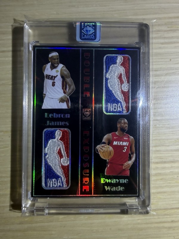 2026 Epic Cards~*LeBron James/Dwayne Wade* Double Exposure Logo Card DE-4