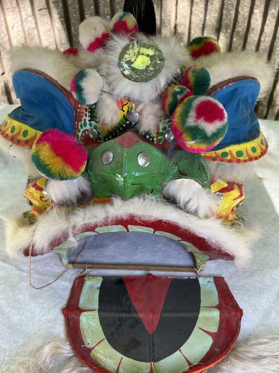 Vintage Chinese Paper Mache Dragon Head | eBay