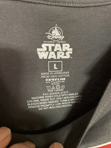 Star Wars Prinzessin Leia Shirt Large grau Disney Parks I Love You NEU mit Etikett - Bild 10 von 16