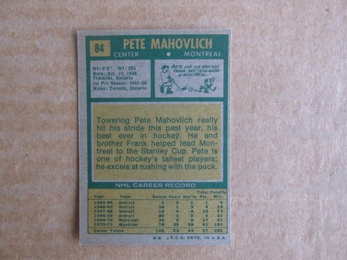 1971-72 TOPPS HOCKEY CARD SINGLES COMPLETE YOUR SET PICK CHOOSE UPDATED 10/23 - Picture 138 of 234