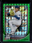 2025 Bowman Chrome Roki Sasaki Green Geometric Refractor Rookie RC #4/99 Dodgers