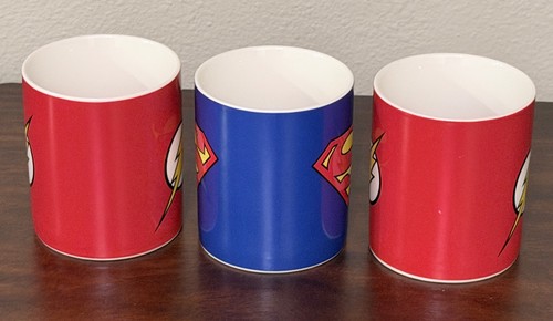 DC Comics Flash & Superman Coffee Mugs Set of 3 See Description 8 fl oz each - Picture 3 of 11