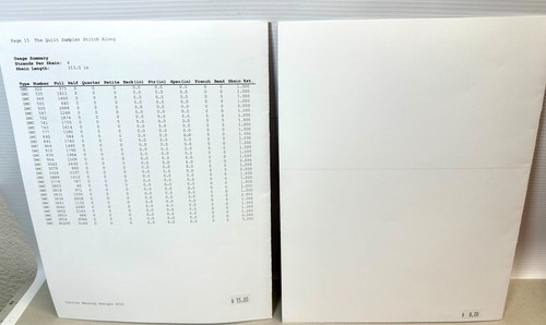 Lote 2 gráficos de folletos de punto de cruz de diseños de Carolyn Manning ~ muestrador y abuela acolchada - Imagen 2 de 2