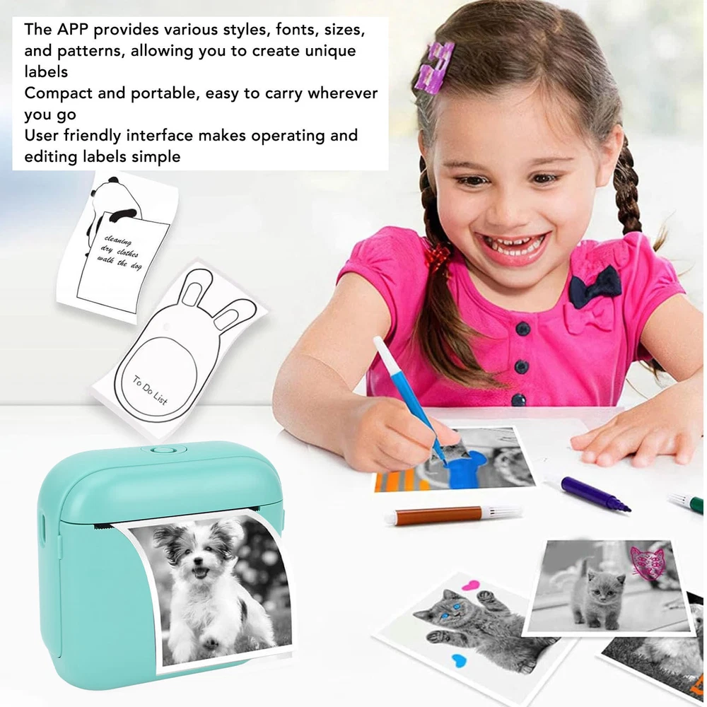 Portable Thermal Label Printer for Home and Shop No Ink Needed