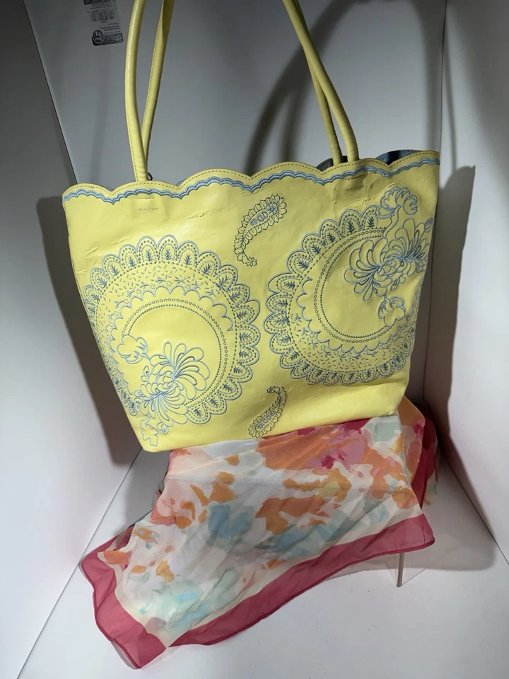 Bolso de Mano BUCO Amarillo con Cremallera Extraíble Correa para el Hombro Foto 3 de 4