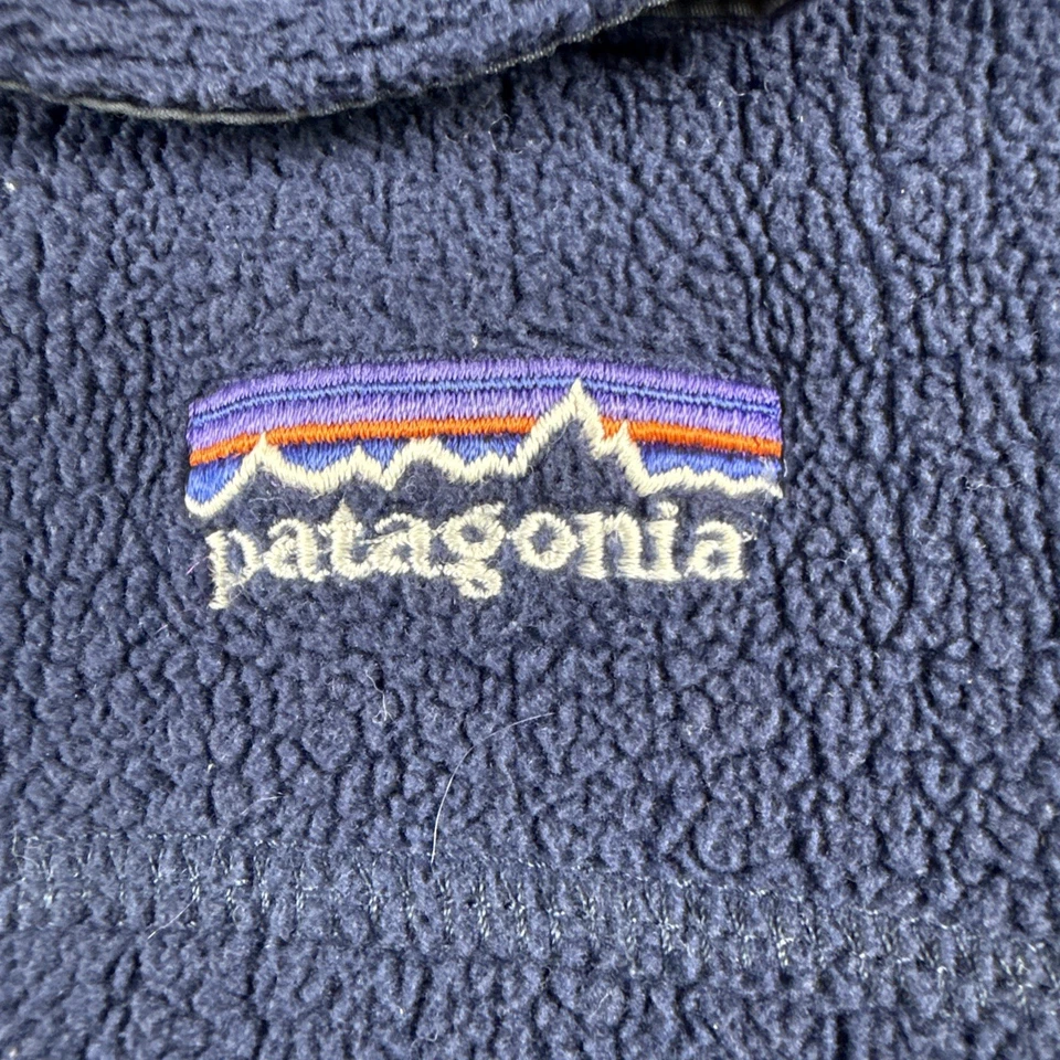 Chaqueta polar radiante Patagonia R3 azul pequeña hecha en EE. UU. cremallera completa de colección al aire libre Foto 2 de 4