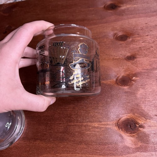 Vintage Las Vegas Jar With Small Crack In Lid Old Vegas Belliago Caesars Palace - Picture 2 of 7