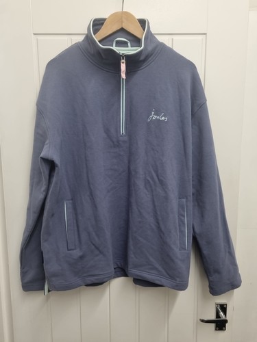 Neu mit Etikett Joules Damen Langarm Fleece Pullover blau & neuwertig, Größe XXL