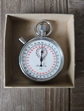 Vintage Marcel  Cie 1/10 Pocket Timer Swiss Made Stopwatch - Works great