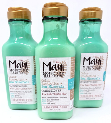 Lot of 3 Maui Moisture Hair Care Color Protection Sea Minerals Conditioner 13oz