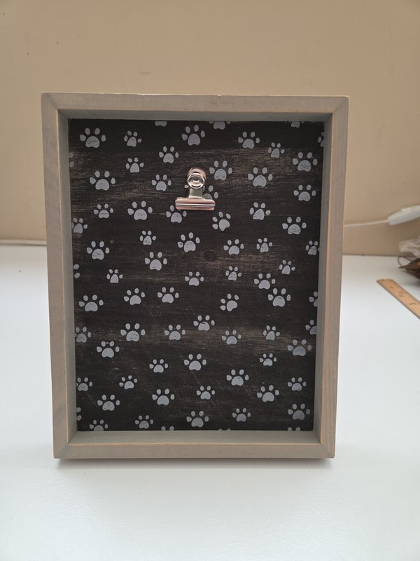 Kirkland Frame Black & White PAWS Clip Picture Frame  8 x 10