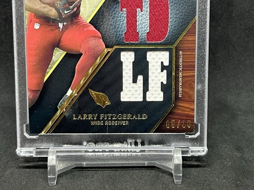 2014 Larry Fitzgerald TOPPS TRIPLE THREADS MULTI-PATCH RELIC JERSEY CARD SP/36 - Picture 2 of 5
