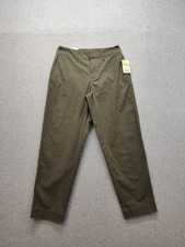 A New Day Women Pant 2 Olive Green Slash Pocket Hook  Eye Straight Leg Chino