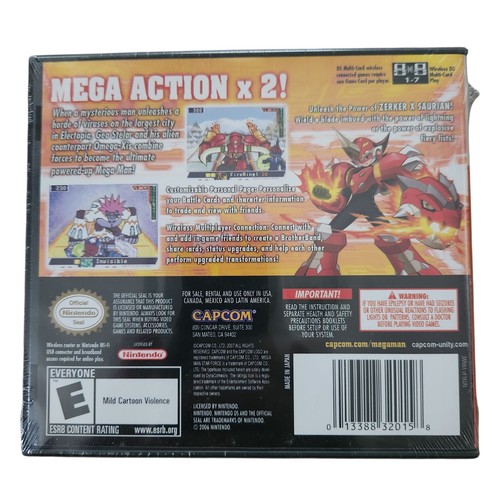 Mega Man Star Force 2 Zerker x Saurian Nintendo DS Game New Sealed Capcom USA - Picture 2 of 3