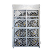 SBI FCC-33#-12-HDG Galvanized Forklift Propane Cylinder Cage Holds 12 Tanks
