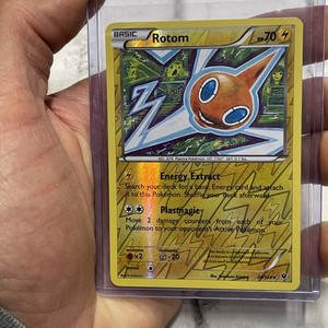 REVERSE HOLO Rotom 24/124 NM XY Fates Collide Pokemon Card Tomokazu Komiya TCG