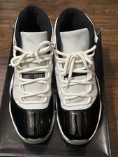 Nike Air Jordan Retro 11 2018 Concord Black/White, Size 11.5, 378037-100