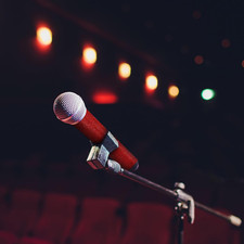 Rhinestone Microphone Prop Sparkly Bling Sleeve Glitter Mic Handle Universal