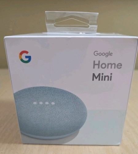 Google Home Mini Smart Speaker Aqua Google Assistant - Kreide (GA00275-US) - Versiegelt