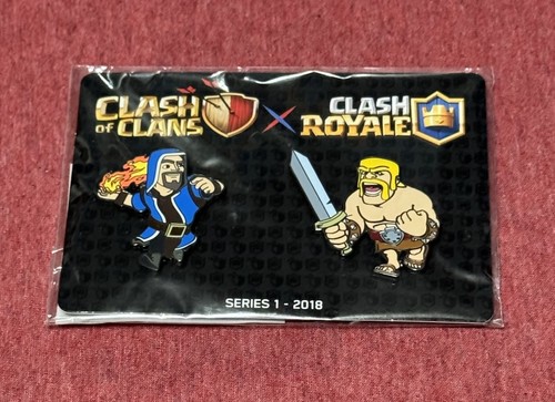 🔥Clash Of Clans/Clash Royale Set di 2 spille Serie 1 - 2018 Mago/Barbaro🔥 - Foto 1 di 4