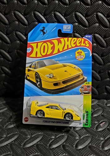 Hot Wheels Ferrari F40 Competizione #198 Mainline 2025 Case Q gelb
