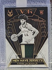 Andre Jackson Jr 2023-24 Panini Noir /25  New Wave Jerseys RC SSP HOLO Prime