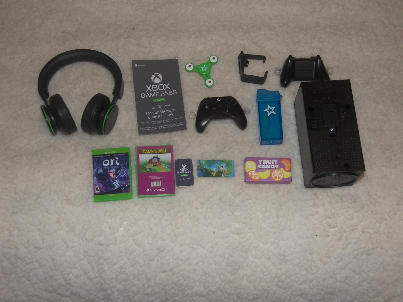 American Girl Doll XBox Gaming Center With Head set, Control