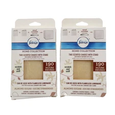 2 PACK Febreze Scented Shade Refills, Almond Sugar, 2 Shades Each (4 Total)