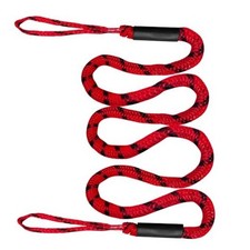 Bungee Cord Dock Line with Stainless Steel Clip Boat Rope 7FT - Red  Black