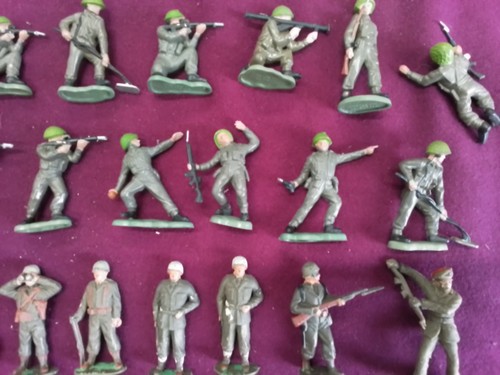 Vintage Original Britains Army Soldiers Figures + Extras - Picture 5 of 9