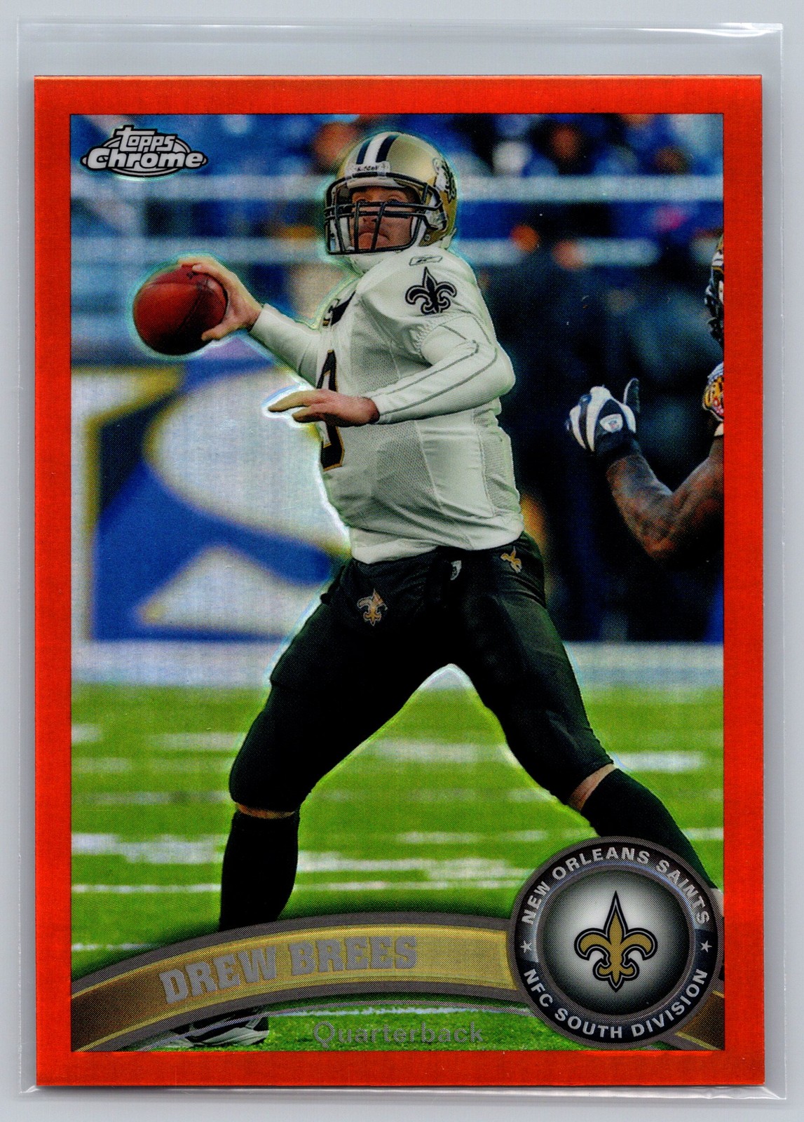 2011 Topps Chrome #130 Drew Brees Orange Refractors