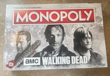Monopoly AMC Walking Dead Edition Board Game Open Box Complete