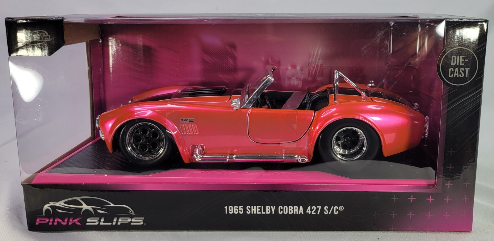 Jada Pink Slips 1965 Shelby Cobra 427 S/C Pink Edition