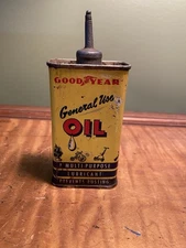 GOODYEAR GENERAL USE LEAD TOP SPOUT OIL CAN 4 OZ