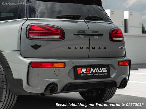 Remus Komplettanlage ab OPF Mini F54 JCW Clubman ALL4 (OPF) 2x102mm schwarz - Bild 7 von 12