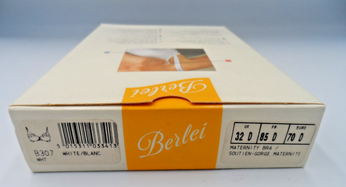 Berlei Drop Cup Feeding Maternity Nursing Bra White UK Size 32D BNIB - Picture 2 of 11