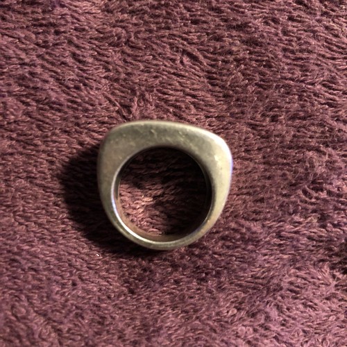 Retired James Avery Sterling Silver BOLD Heavy Size 5.5 Signet Ring - Picture 3 of 4